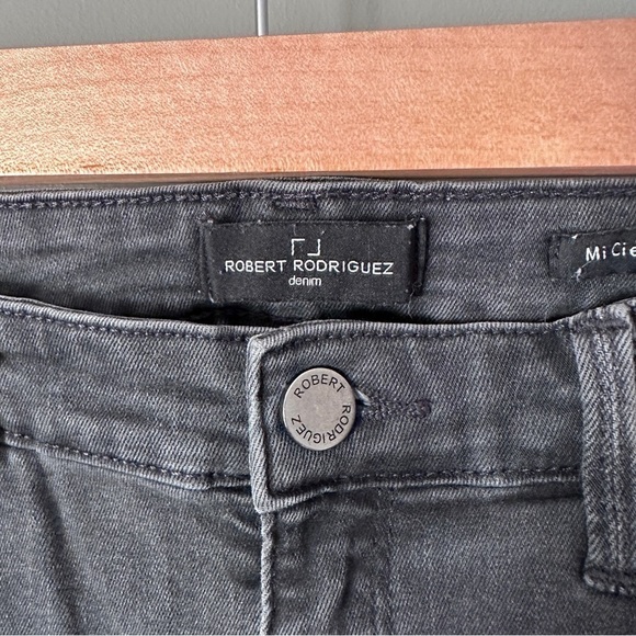 Robert Rodriguez grey mi cielo high rise distressed jeans - Picture 3 of 10